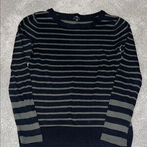 Express Black and green Striped Shirt